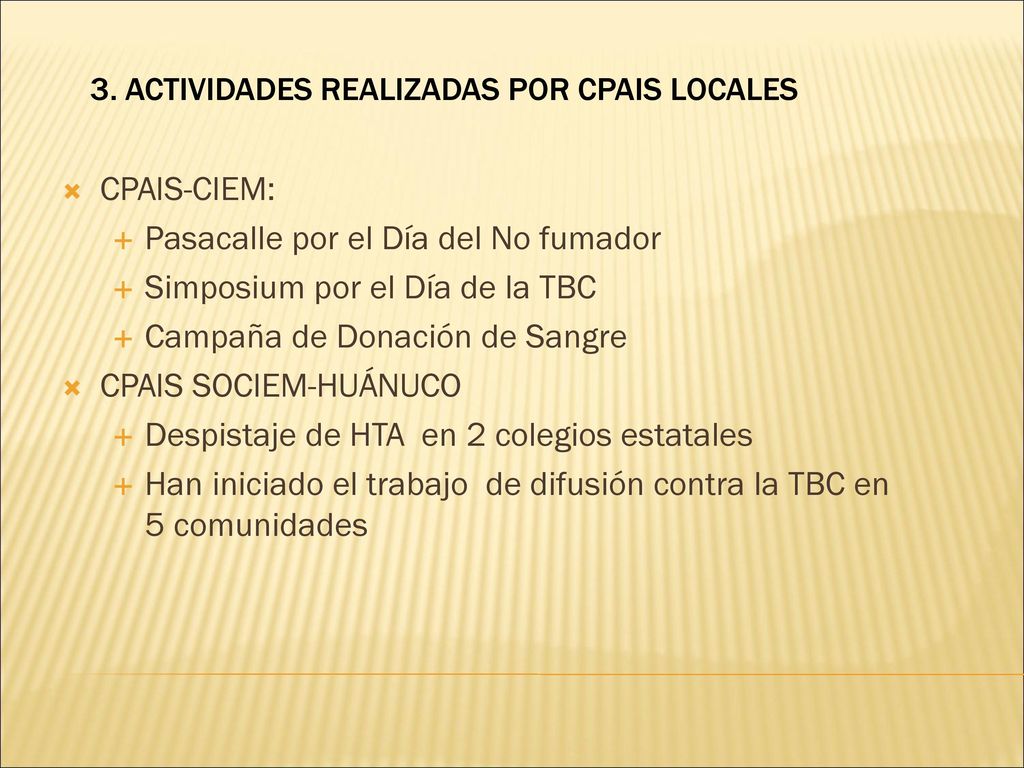 Pasacalle por el Día del No fumador Simposium por el Día de la TBC
