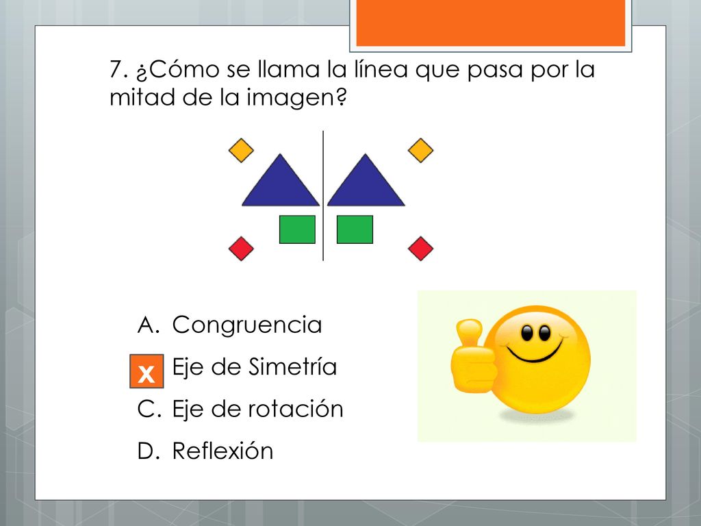 7. ¿Cómo se llama la línea que pasa por la mitad de la imagen