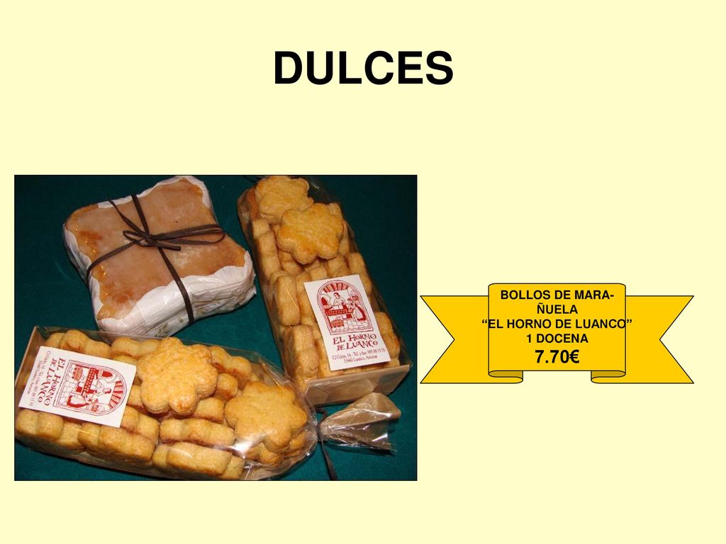 DULCES BOLLOS DE MARA- ÑUELA EL HORNO DE LUANCO 1 DOCENA 7.70€
