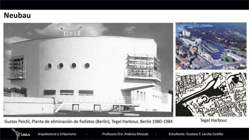 Neubau Gustav Peichl, Planta de eliminación de fosfatos (Berlín), Tegel Harbour, Berlin Tegel Harbour.