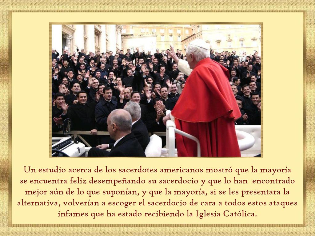 Un estudio acerca de los sacerdotes americanos mostró que la mayoría