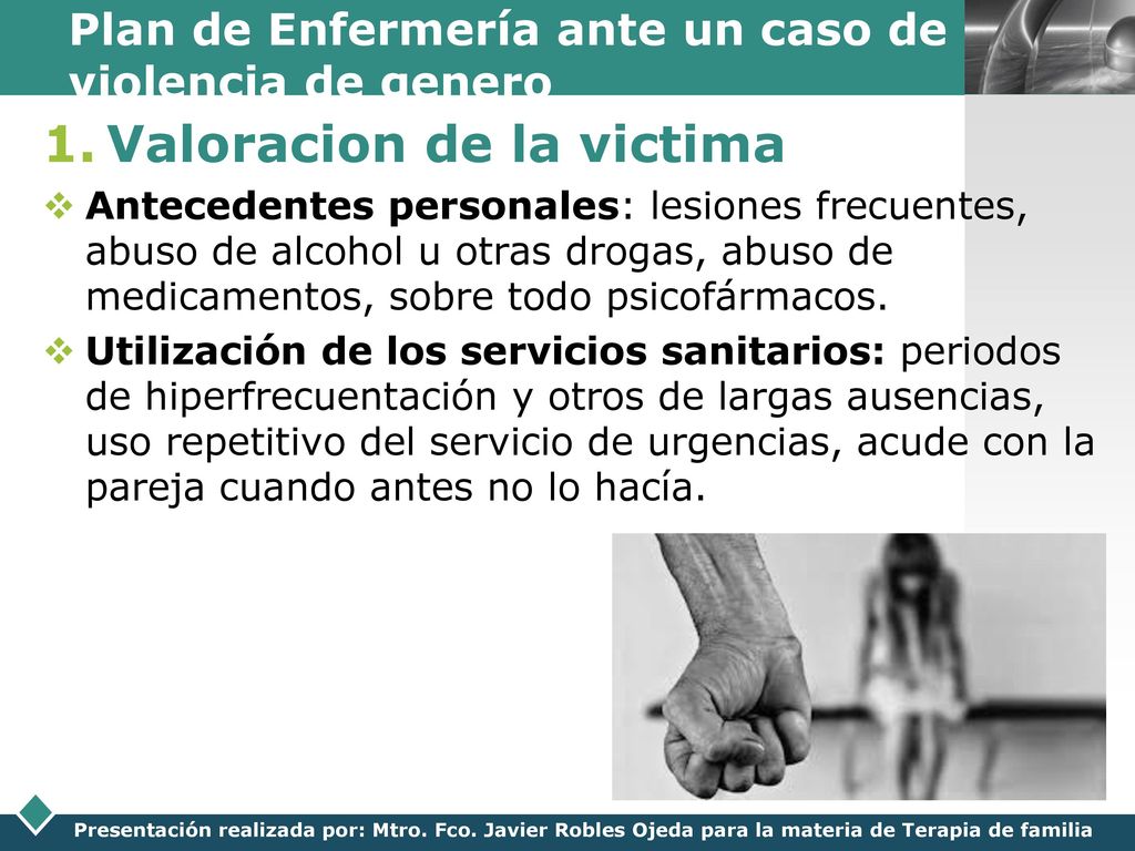 Plan de Enfermería ante un caso de violencia de genero