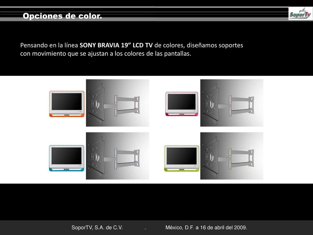 Opciones de color. Opciones de color.