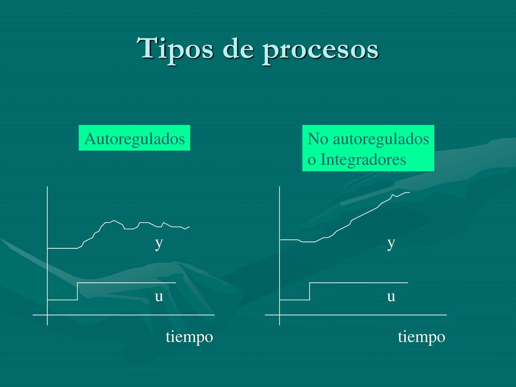 Tipos de procesos Autoregulados No autoregulados o Integradores tiempo