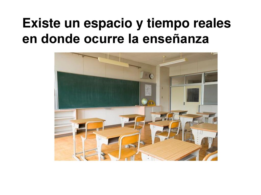 Existe un espacio y tiempo reales en donde ocurre la enseñanza