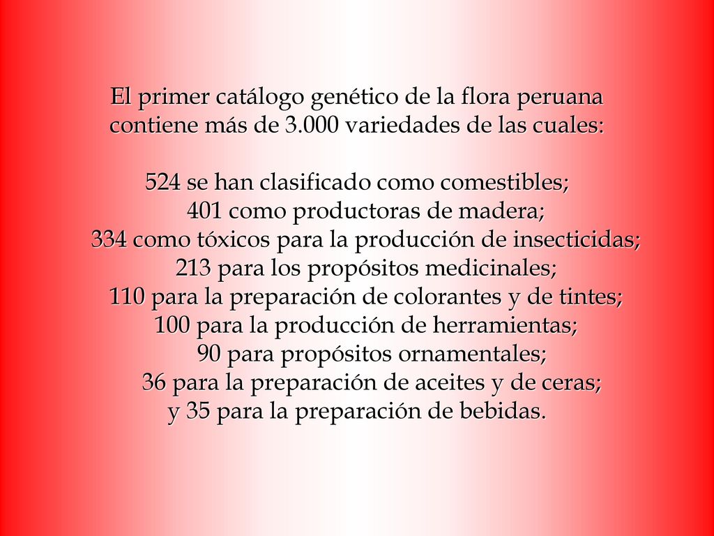 El primer catálogo genético de la flora peruana contiene más de 3