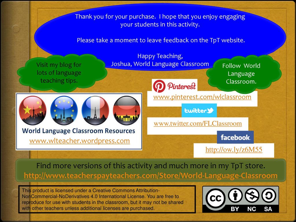 Find more versions of this activity and much more in my TpT store.
