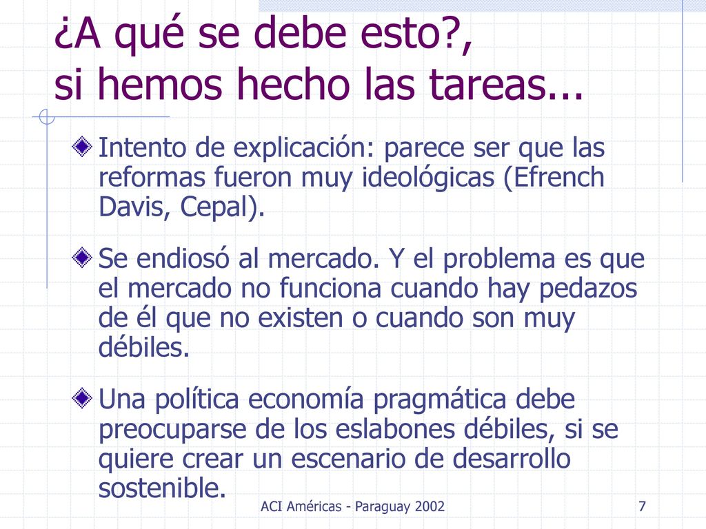 ¿A qué se debe esto , si hemos hecho las tareas...