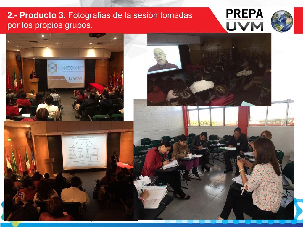 2.- Producto 3. Fotografías de la sesión tomadas por los propios grupos.