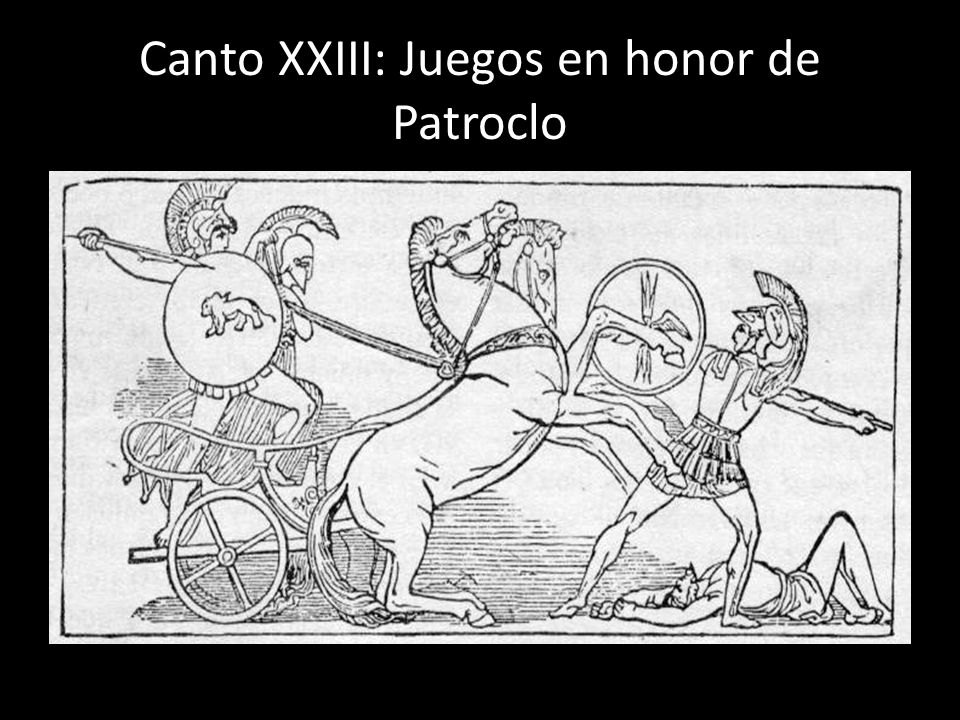 Canto XXIII: Juegos en honor de Patroclo