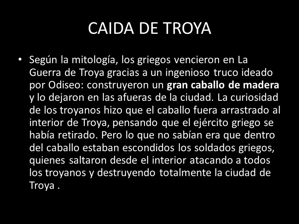 CAIDA DE TROYA