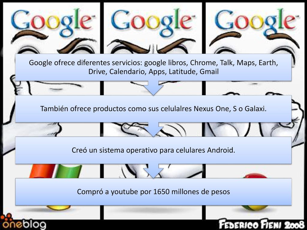 También ofrece productos como sus celulalres Nexus One, S o Galaxi.