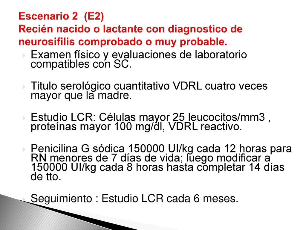 Examen físico y evaluaciones de laboratorio compatibles con SC.