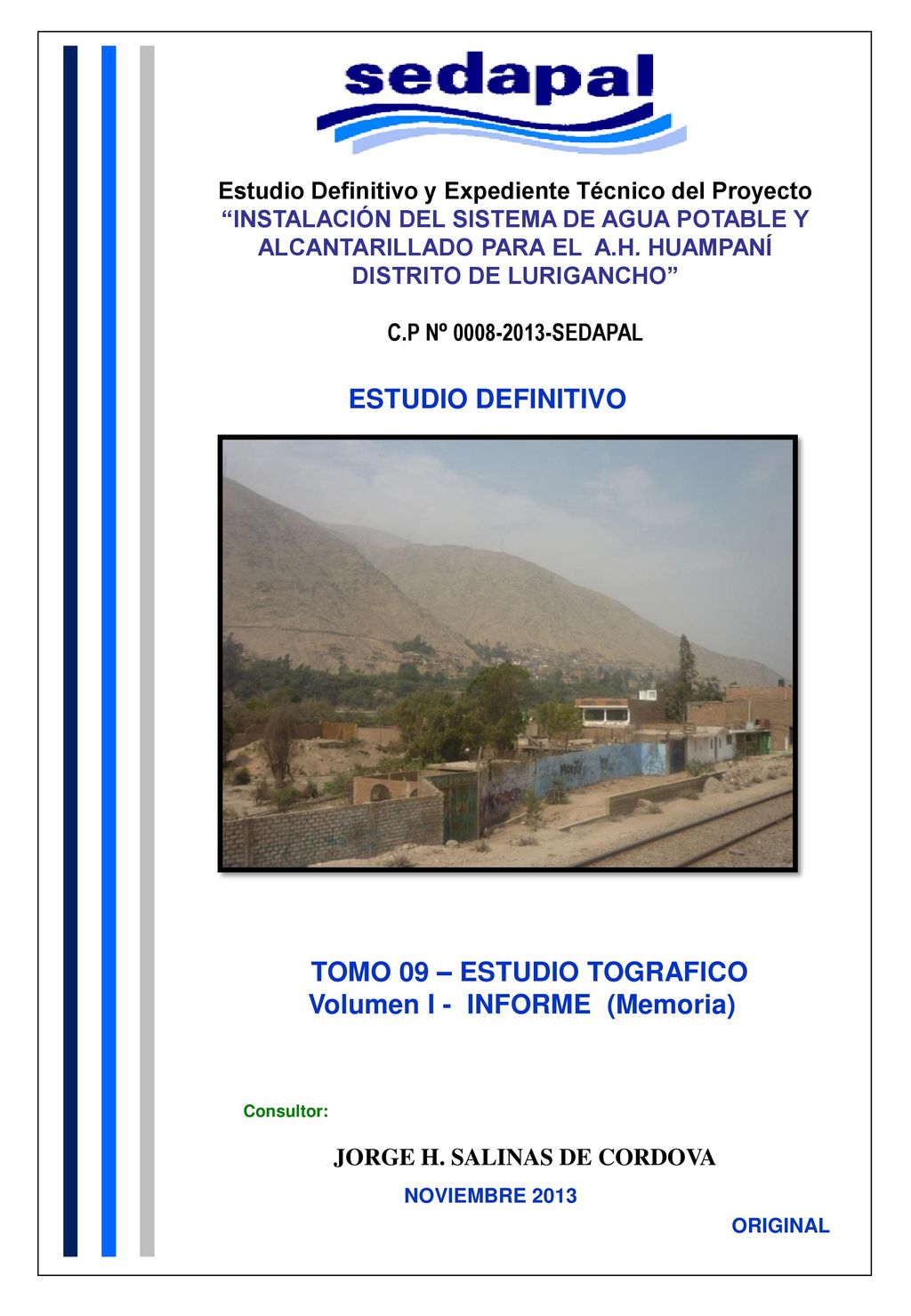 TOMO 09 – ESTUDIO TOGRAFICO Volumen I - INFORME (Memoria)