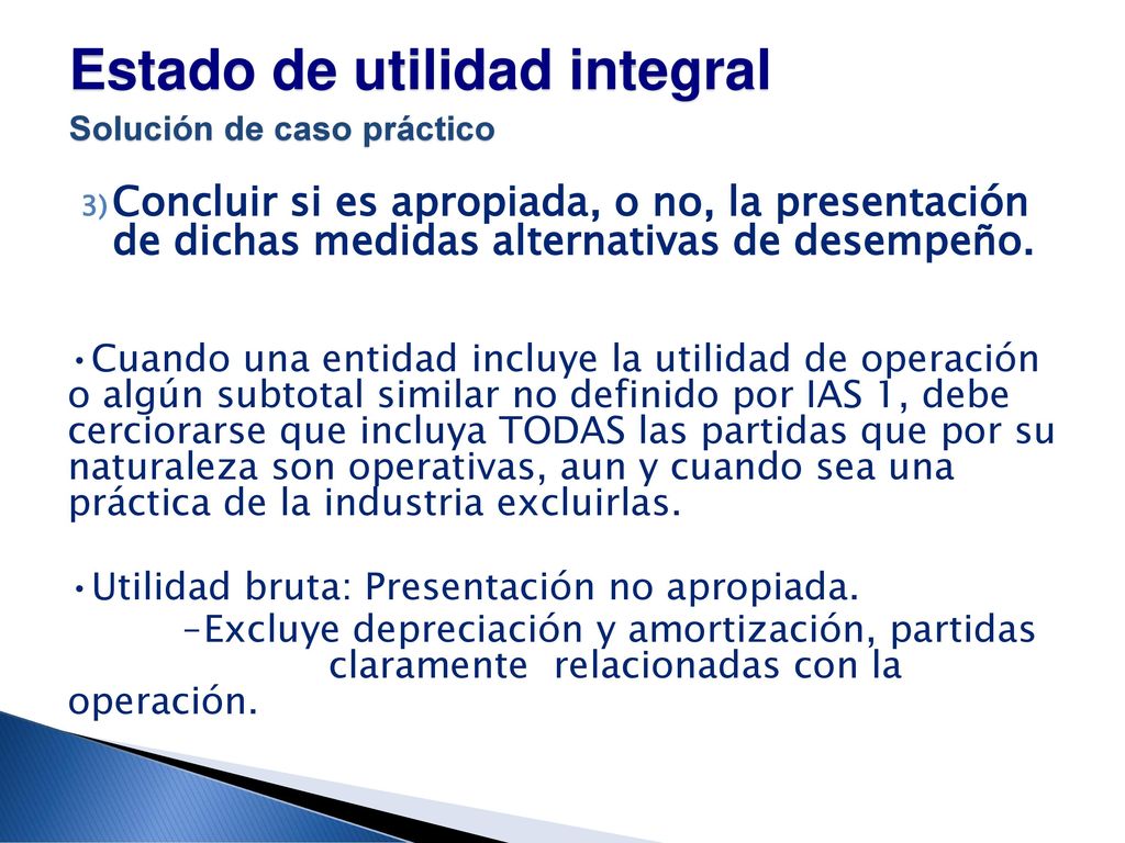 Estado de utilidad integral Solución de caso práctico
