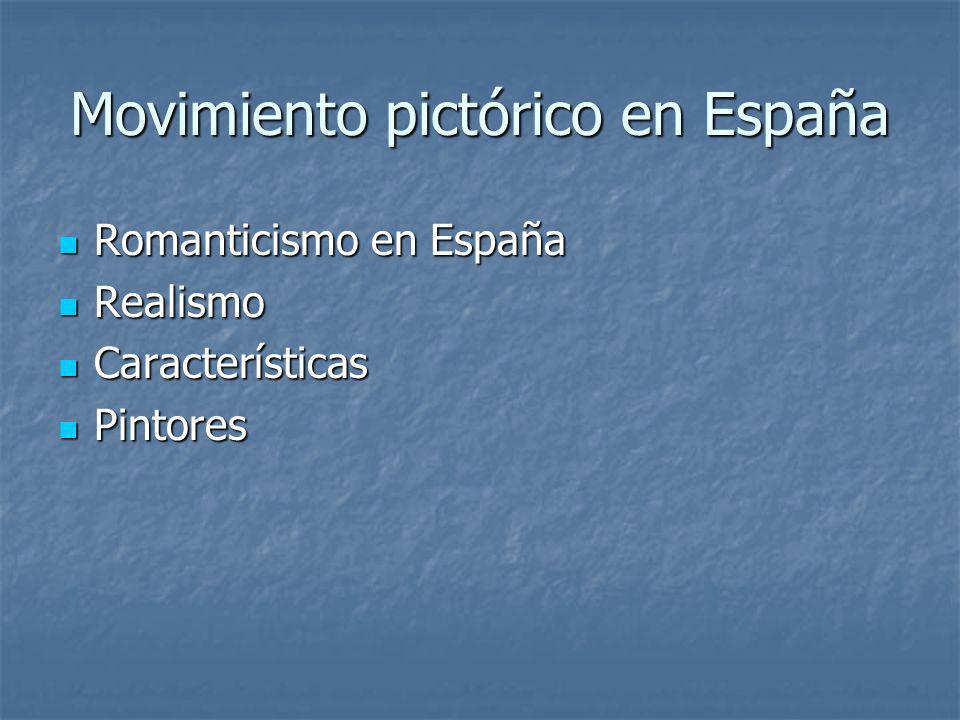 Movimiento pictórico en España