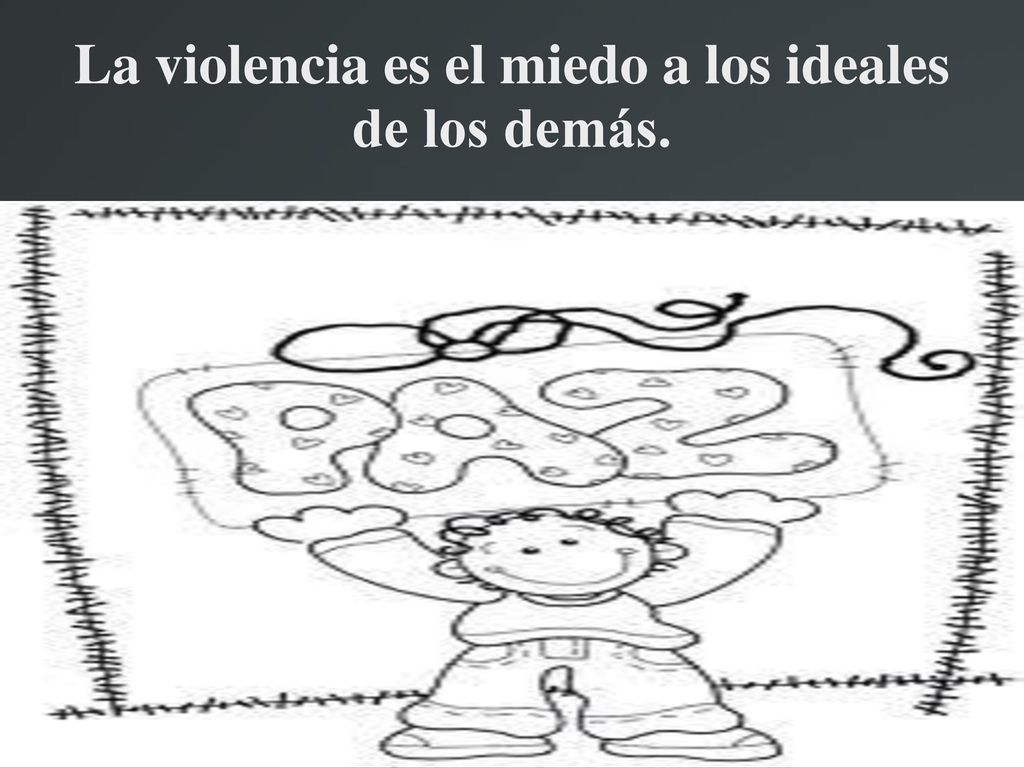 La violencia es el miedo a los ideales de los demás.