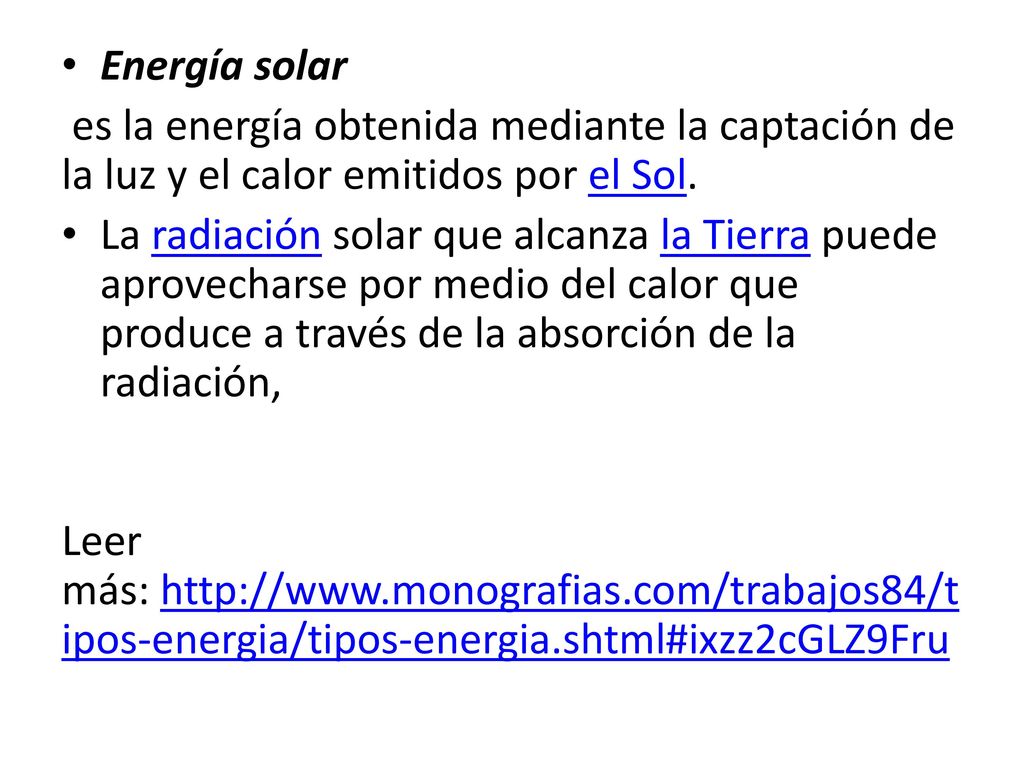 Energía solar es la energía obtenida mediante la captación de la luz y el calor emitidos por el Sol.