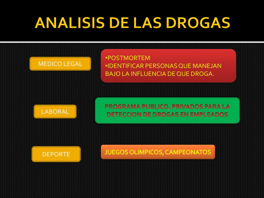 PROGRAMA PUBLICO, PRIVADOS PARA LA DETECCION DE DROGAS EN EMPLEADOS