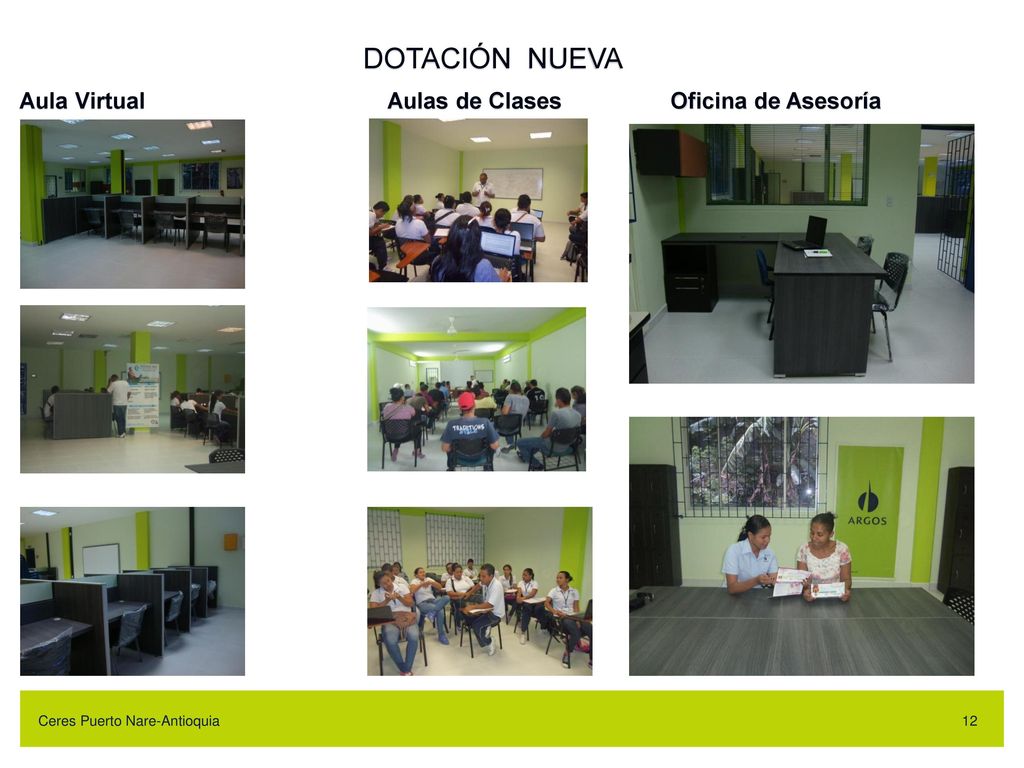 DOTACIÓN NUEVA Aula Virtual Aulas de Clases Oficina de Asesoría