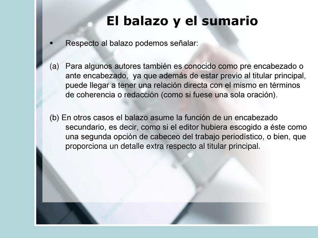 El balazo y el sumario Respecto al balazo podemos señalar:
