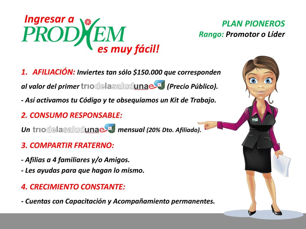 Ingresar a es muy fácil! PLAN PIONEROS Rango: Promotor o Líder