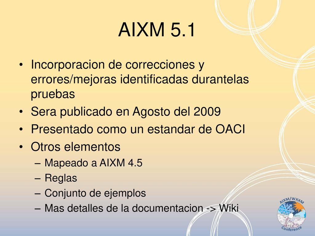 AIXM 5.1 Incorporacion de correcciones y errores/mejoras identificadas durantelas pruebas. Sera publicado en Agosto del