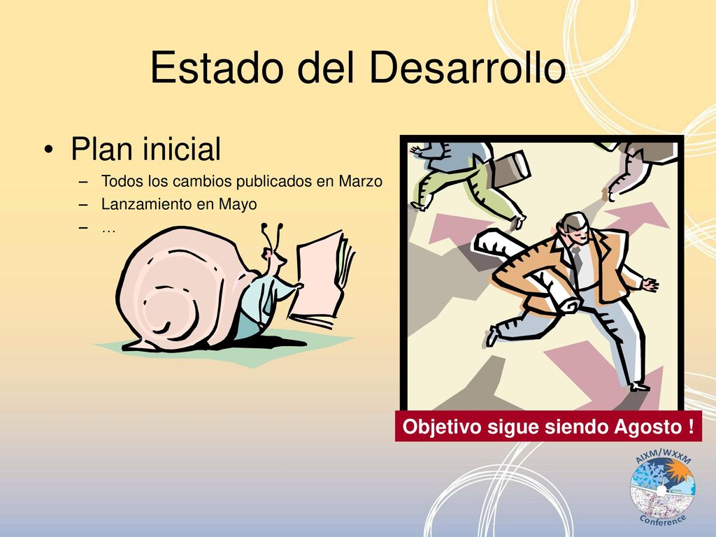 Estado del Desarrollo Plan inicial Objetivo sigue siendo Agosto !