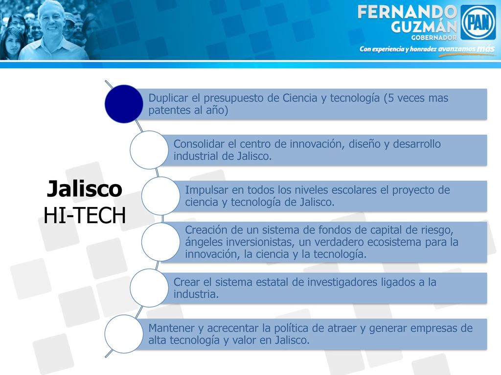 Duplicar el presupuesto de Ciencia y tecnología (5 veces mas patentes al año)