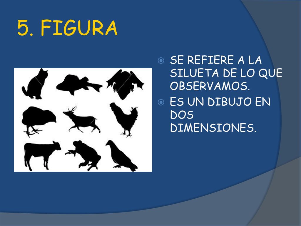 5. FIGURA SE REFIERE A LA SILUETA DE LO QUE OBSERVAMOS.