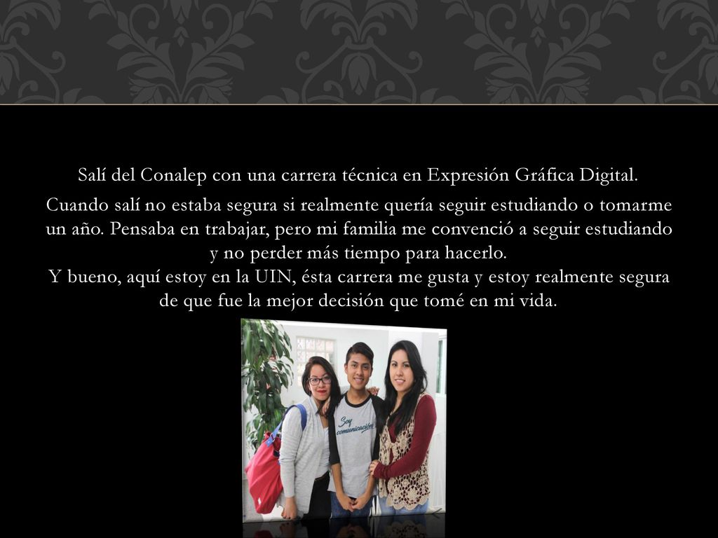 Salí del Conalep con una carrera técnica en Expresión Gráfica Digital