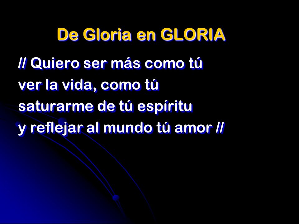 De Gloria en GLORIA // Quiero ser más como tú ver la vida, como tú