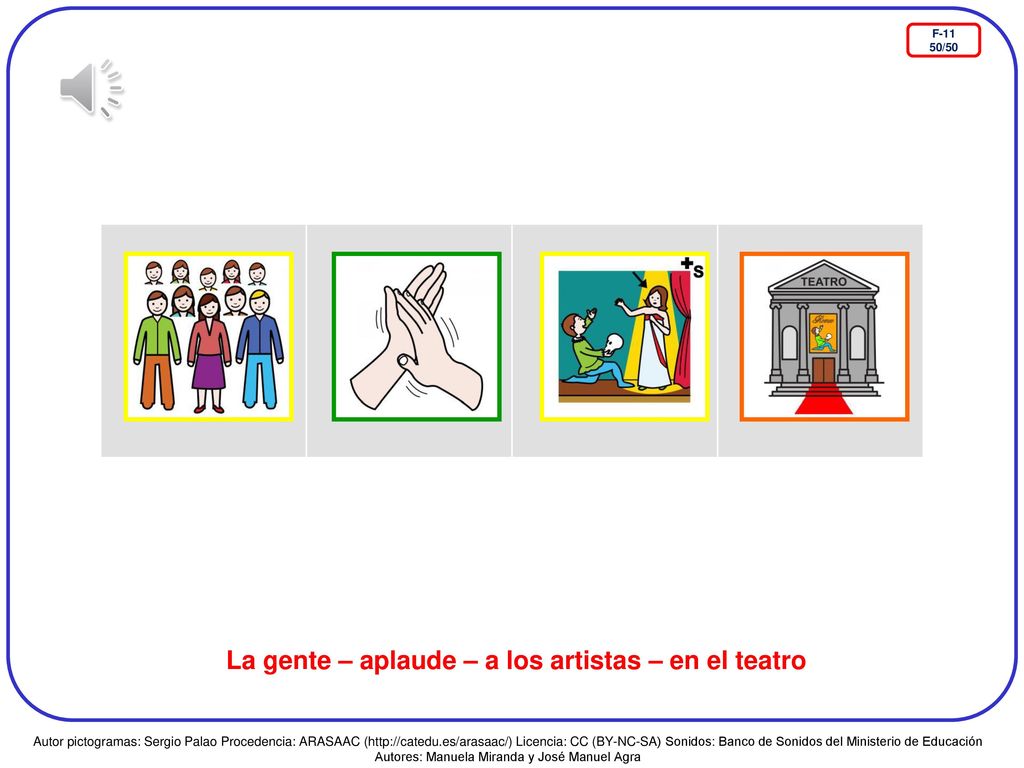 La gente – aplaude – a los artistas – en el teatro