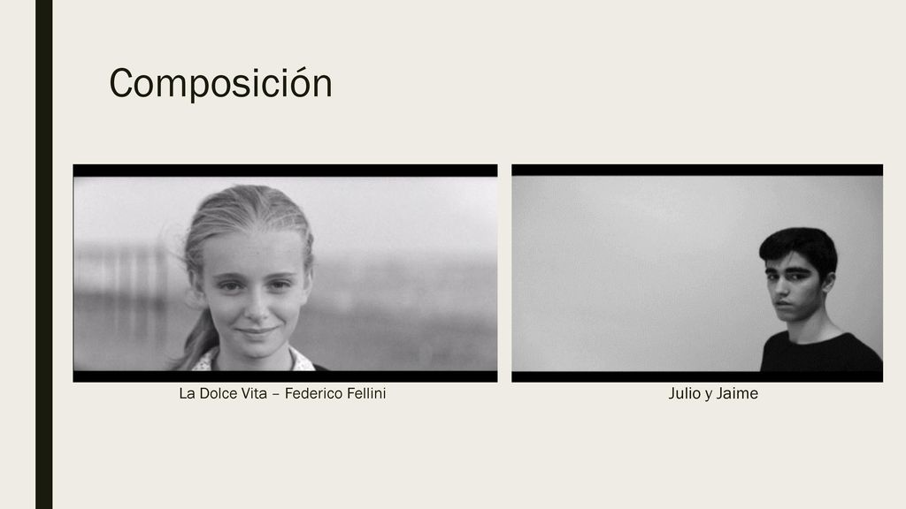 Composición La Dolce Vita – Federico Fellini Julio y Jaime