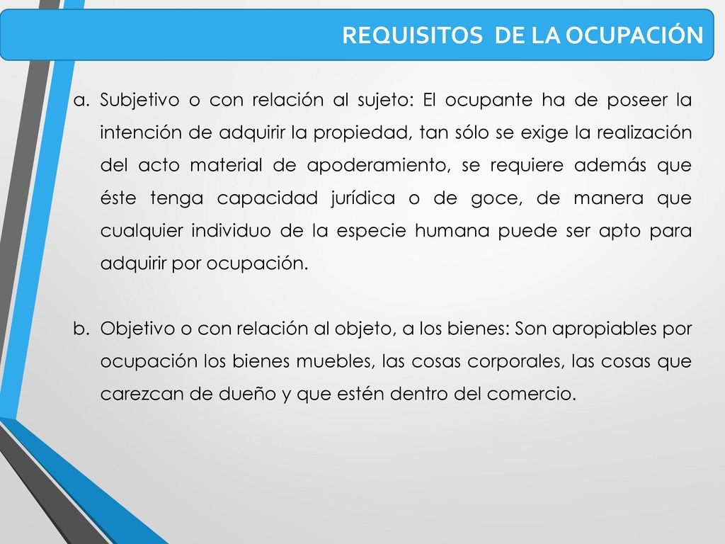 DERECHO CIVIL BIENES Y DERECHOS REALES - ppt descargar