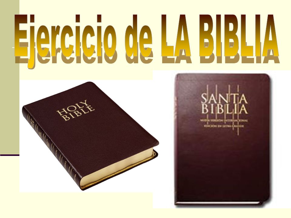 Ejercicio de LA BIBLIA