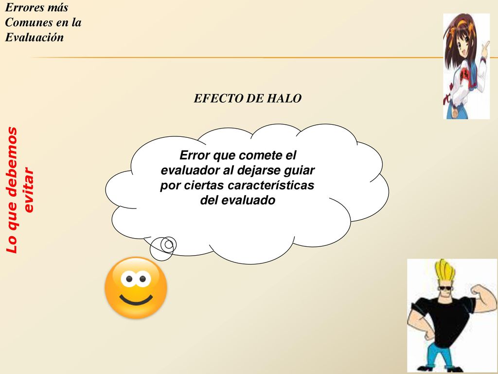 Lo que debemos evitar Errores más Comunes en la Evaluación