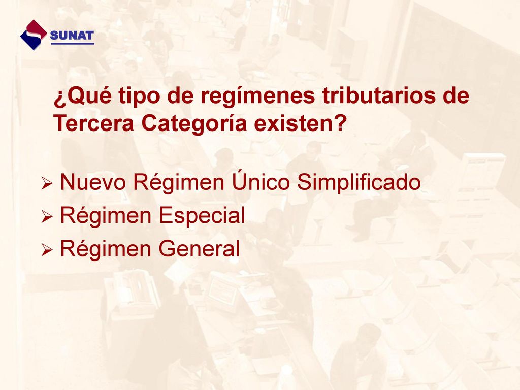 ¿Qué tipo de regímenes tributarios de Tercera Categoría existen