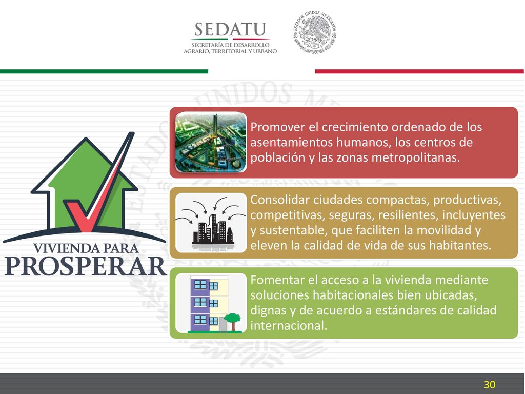 Promover el crecimiento ordenado de los asentamientos humanos, los centros de población y las zonas metropolitanas.