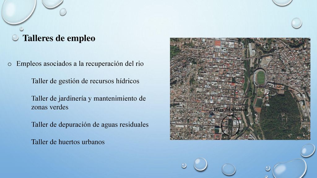 Talleres de empleo Empleos asociados a la recuperación del rio