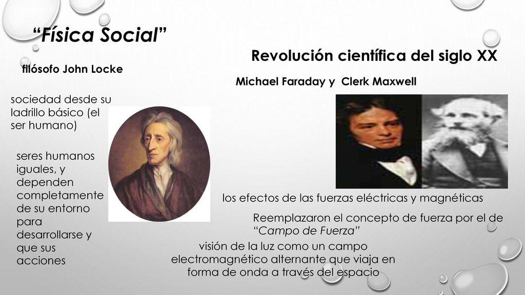 Física Social Revolución científica del siglo XX filósofo John Locke