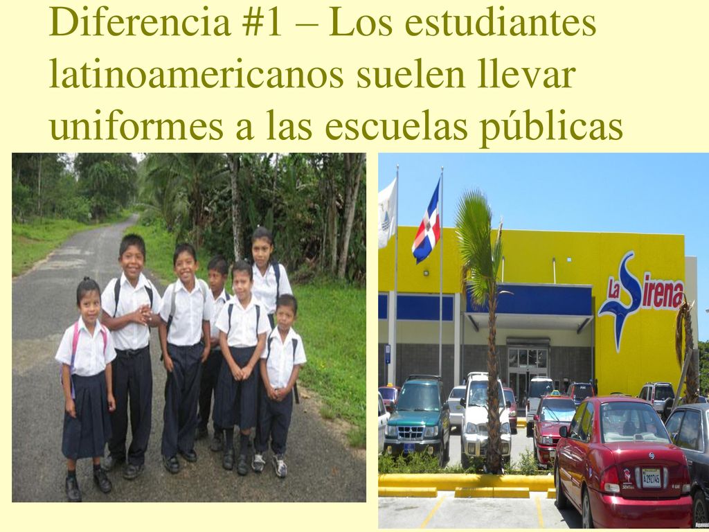 Diferencia #1 – Los estudiantes latinoamericanos suelen llevar uniformes a las escuelas públicas