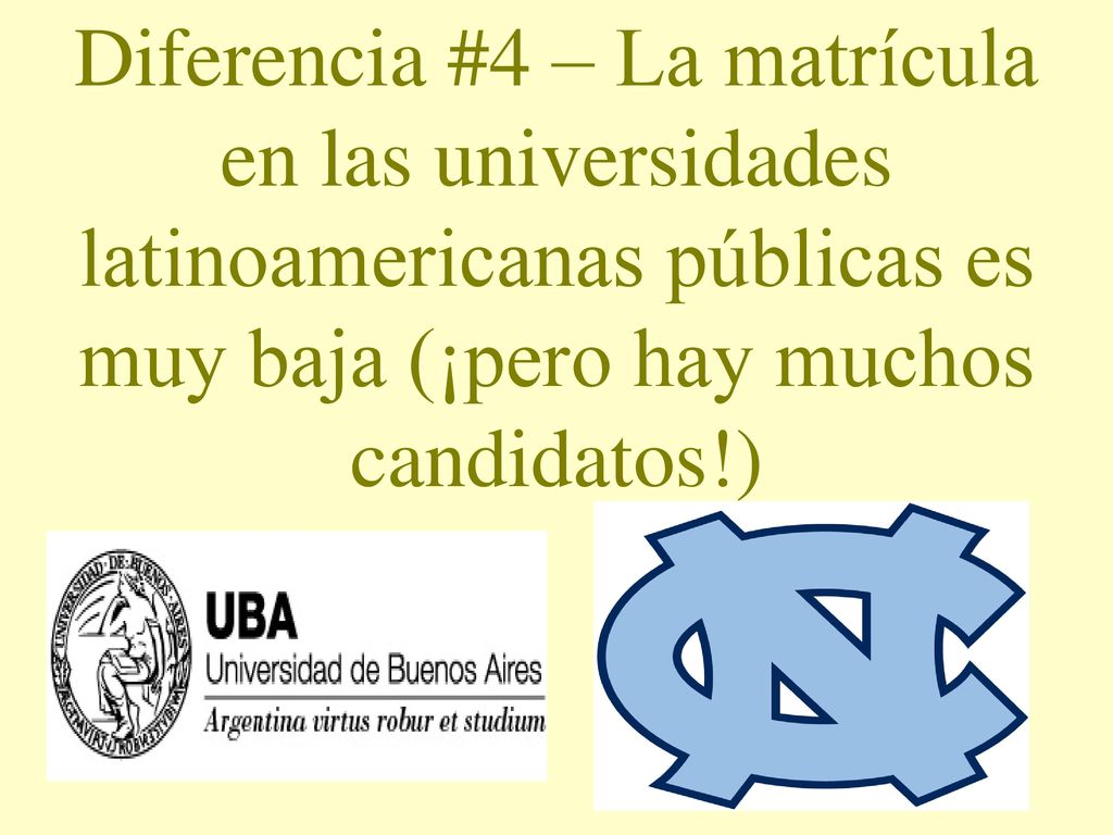 Diferencia #4 – La matrícula en las universidades latinoamericanas públicas es muy baja (¡pero hay muchos candidatos!)