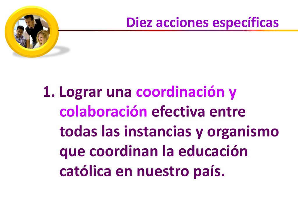 Diez acciones específicas