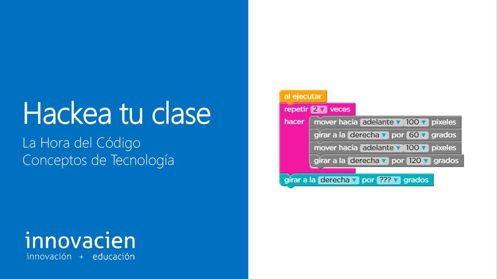 Hackea tu clase La Hora del Código Conceptos de Tecnología