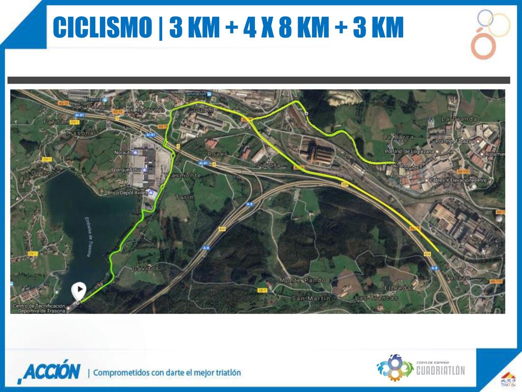 Ciclismo | 3 Km + 4 x 8 km + 3 km