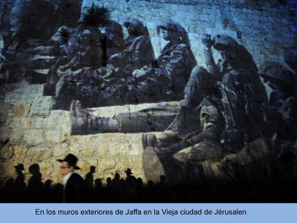 En los muros exteriores de Jaffa en la Vieja ciudad de Jérusalen