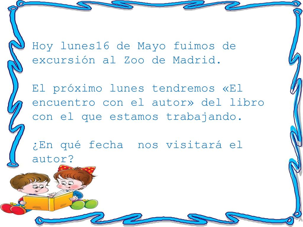 Hoy lunes16 de Mayo fuimos de excursión al Zoo de Madrid.