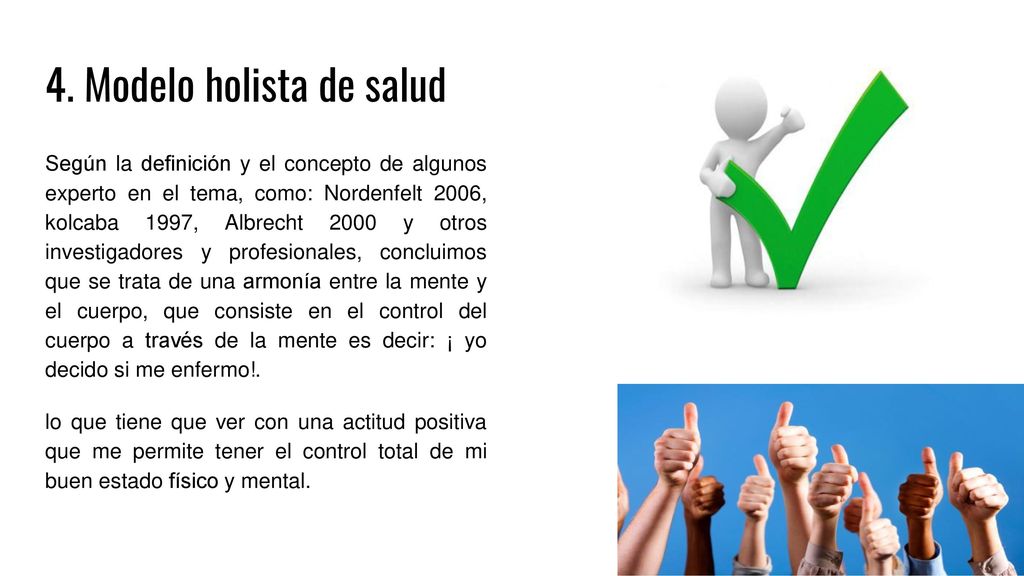 4. Modelo holista de salud