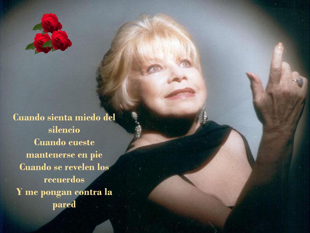 Cuando sienta miedo del silencio Cuando cueste mantenerse en pie Cuando se revelen los recuerdos Y me pongan contra la pared